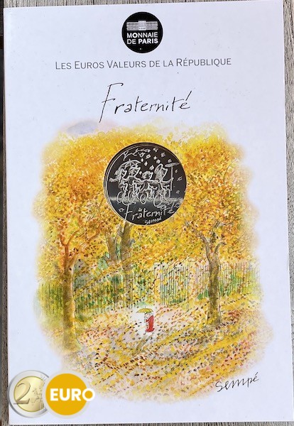 10 euro Frankrijk 2014 - Broederlijkheid Herfst UNC in coincard