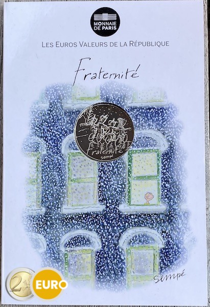 10 euro Frankrijk 2014 - Broederlijkheid Winter UNC in coincard