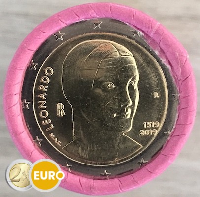 Roll 2 euro Italy 2019 - Leonardo da Vinci - Limited edition
