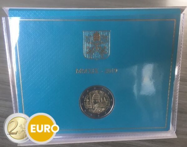 2 euros Vaticano 2019 - 90 años Ciudad del Vaticano BU FDC