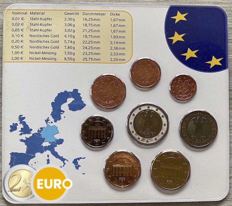 Euro set BU FDC Duitsland 2002 D