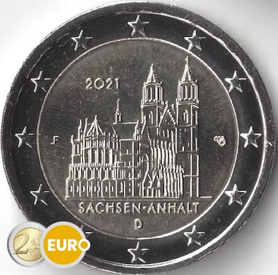 2 euro Duitsland 2021 - F Sachsen-Anhalt UNC