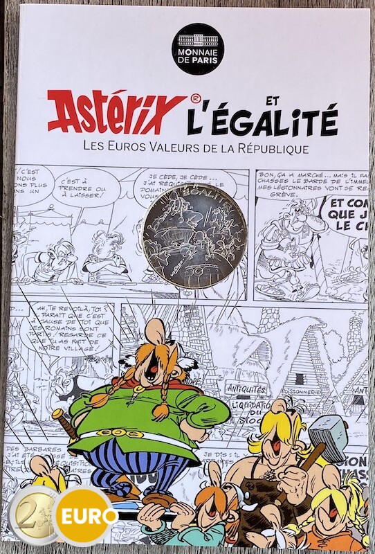 10 euro Frankreich 2015 - Asterix Gleichheit im Land der Götter - in Coincard