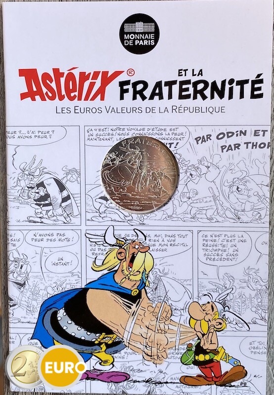 10 euro Frankreich 2015 - Asterix Brüderlichkeit und die Normannen - in Coincard