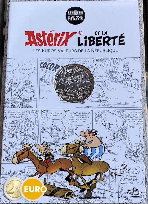 10 euro Frankreich 2015 - Asterix Freiheit Tour de France - in Coincard