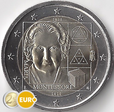 2 euro Italy 2020 - 150 years Maria Montessori UNC