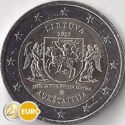 2 euro Lithuania 2020 - Aukstaitija Region UNC