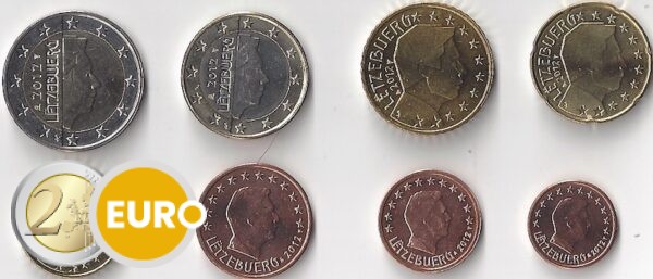 Euro set UNC Luxemburg 2012