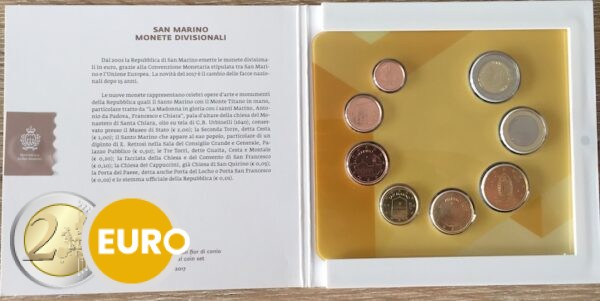 Euro set BU FDC San Marino 2017