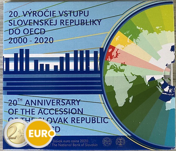 Euro set BU FDC Slovakia 2020 - Accession to the OECD
