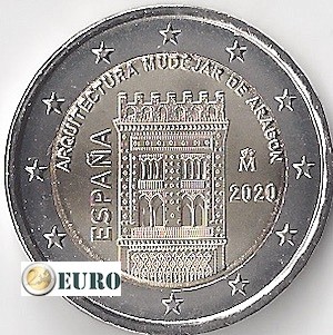 2 euro Spain 2020 - Mudéjar Aragón UNC