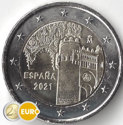 2 Euro Spanien 2021 - Altstadt von Toledo UNZ