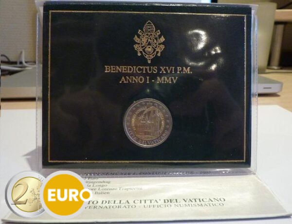 2 euro Vatican 2005 - Journées de la Jeunesse Cologne BU FDC
