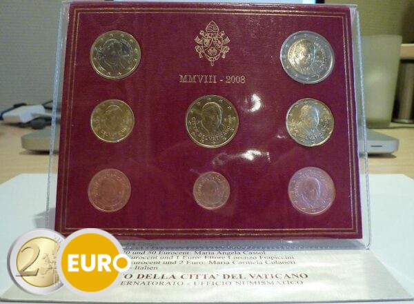 Euro set BU FDC Vaticaan 2008