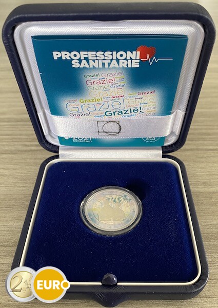 2 Euro Italien 2021 - Grazie Gesundheitswesen PP