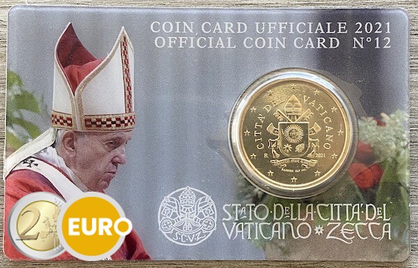50 cent Vatikan 2021 Coincard nr 12