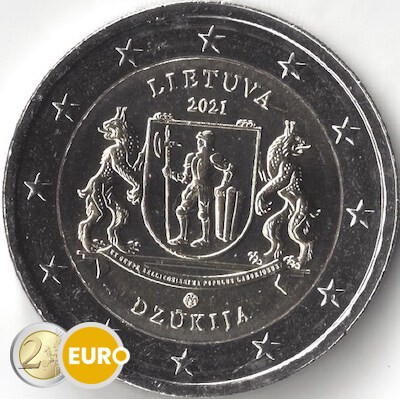 2 euro Lithuania 2021 - Dzukija Region UNC