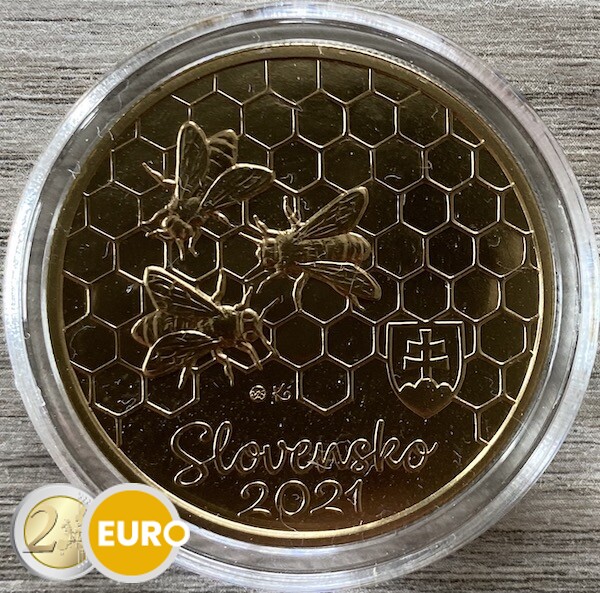 5 euros Slovaquie 2021 - Abeille UNC