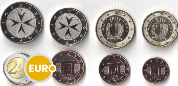 Serie de euro UNC Malta 2021