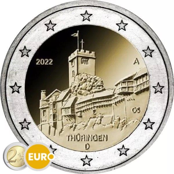 2 euro Germany 2022 - ADFGJ Thuringia UNC