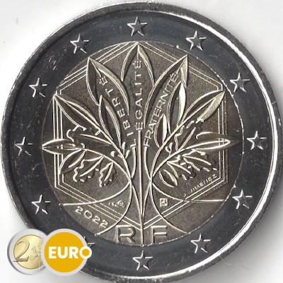 2 euros France 2022 - Arbre stylisé UNC