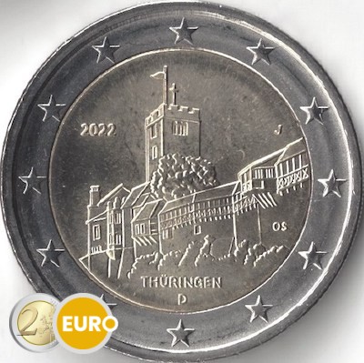 2 euros Alemania 2022 - J Turingia UNC