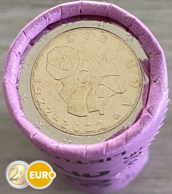 Rol 2 euro Litouwen 2022 - 100 jaar basketbal