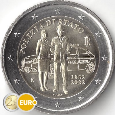 2 euro Italy 2022 - 170 years of state police UNC