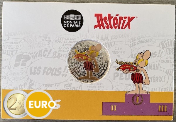 50 euro Frankrijk 2022 - Asterix Succes BU FDC zilver gekleurd