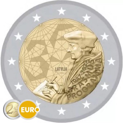 Roll 2 euro Latvia 2022 - Erasmus