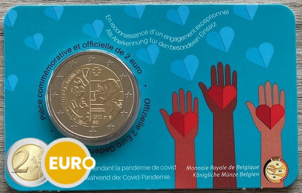 2 Euro Belgien 2022 - Gesundheitswesen Stgl. Coincard FR