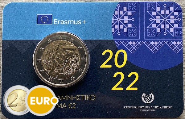 2 euro Cyprus 2022 - Erasmus BU FDC Coincard