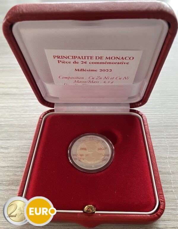 2 euro Monaco 2022 - Albert I BE Proof