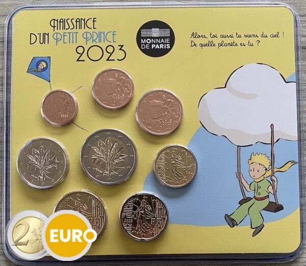 Euro set BU FDC Frankrijk 2023 - Kleine Prins geboorte jongen