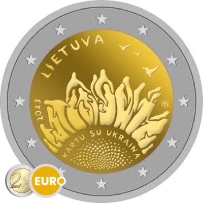 2 euro Lithuania 2023 - Together with Ukraine UNC