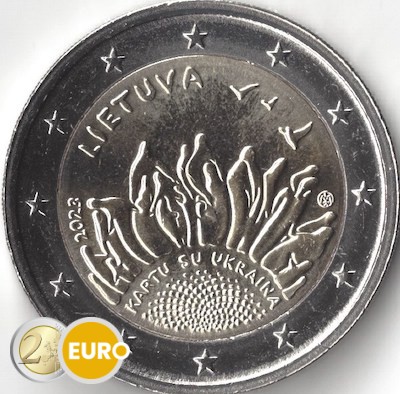 2 euro Lithuania 2023 - Together with Ukraine UNC