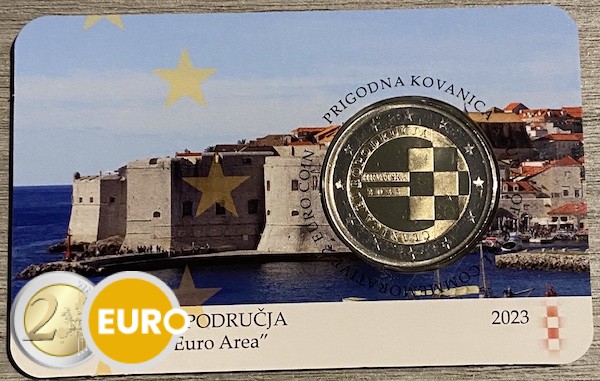2 euro Croatia 2023 - Introduction of the euro BU FDC Coincard