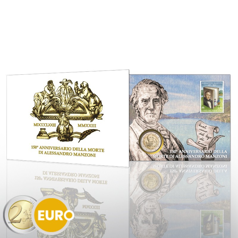 2 euro Vatican 2023 - Alessandro Manzoni BU FDC Numisletter