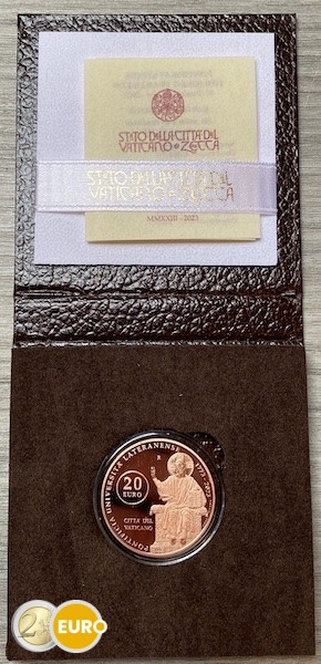 20 euros Vaticano 2023 - Pontificia Universidad Lateranense BE Proof cobre