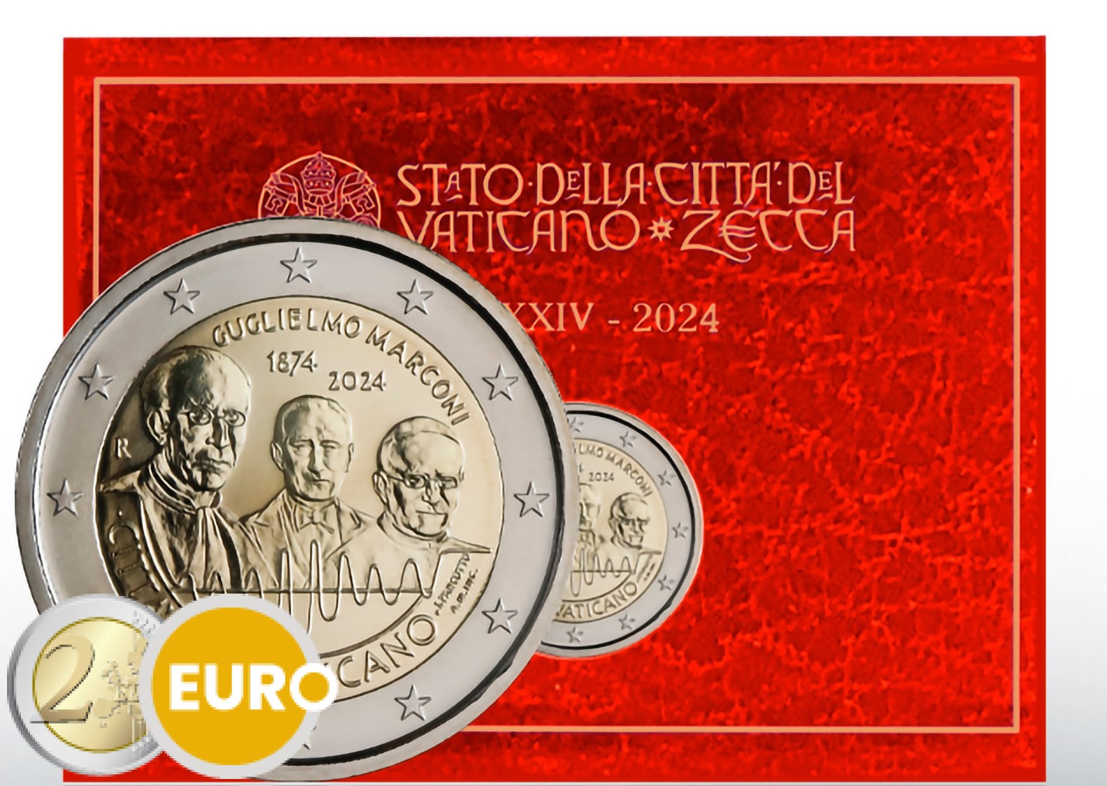 2 euro Vatican 2024 - Marconi BU FDC