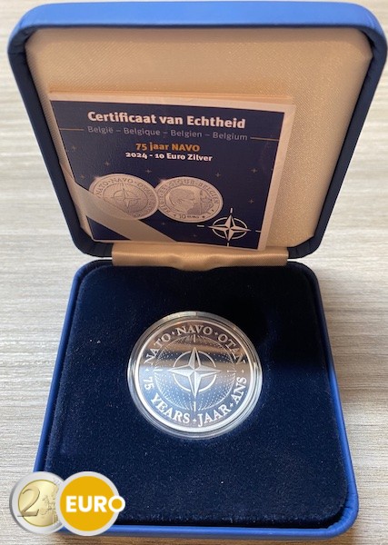 10 Euro Belgien 2024 - 75 Jahre NATO PP Silber