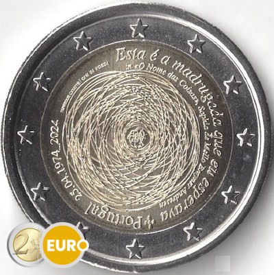 2 euros Portugal 2024 - 50 años revolución UNC