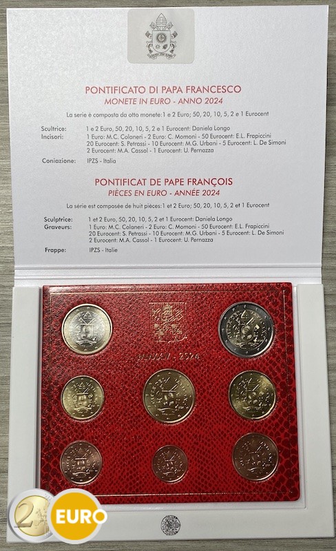 Euro set BU FDC Vatican 2024