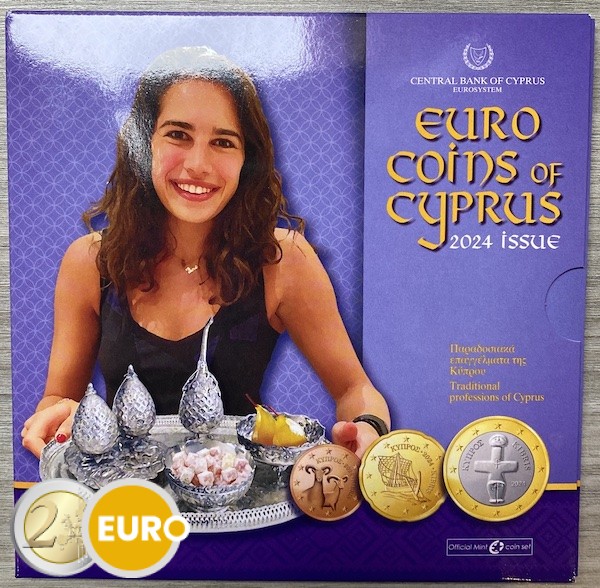 Euro set BU FDC Cyprus 2024 - Traditionele beroepen