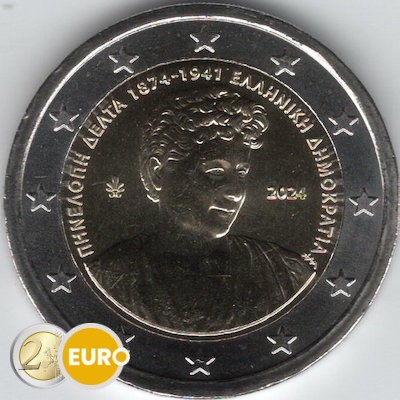 2 euros Grecia 2024 - Penelope Delta UNC