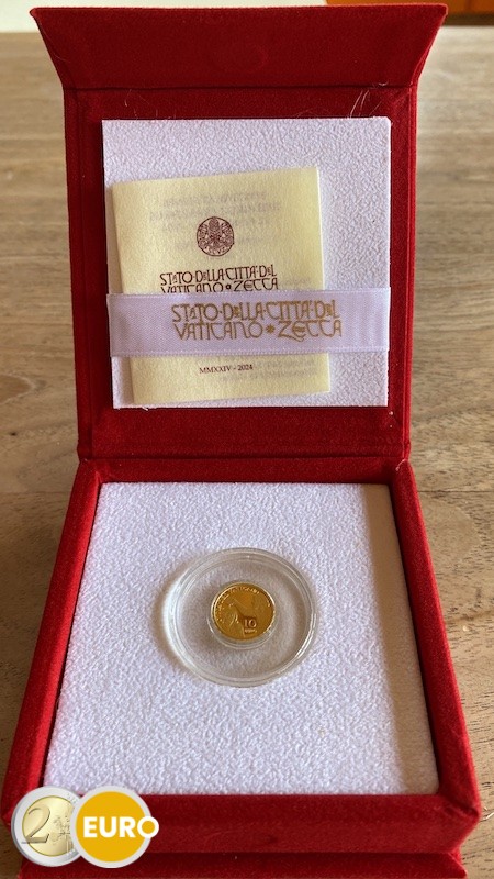 10 euros Vaticano 2024 - Bautismo BE Proof Oro