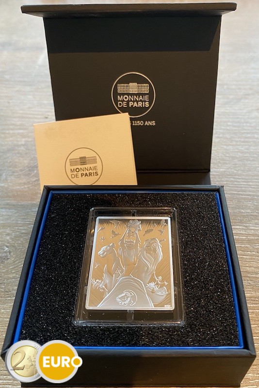 10 Euro Frankreich 2024 - 30 Jahre König der Löwen PP Silber rechteckig