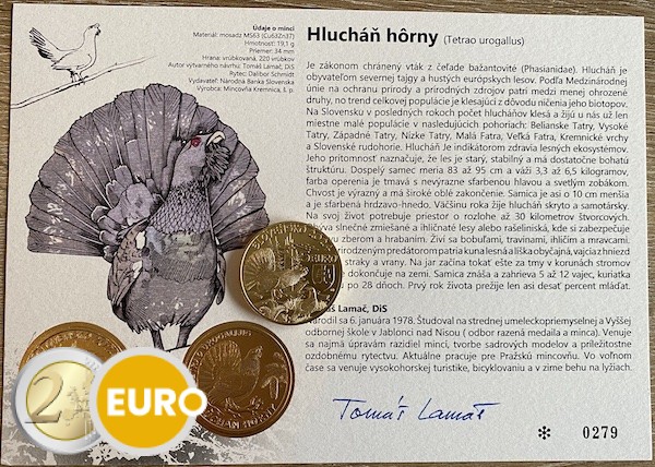 5 euros Slovaquie 2024 - Grand tétras occidental UNC avec certificat d’authenticité