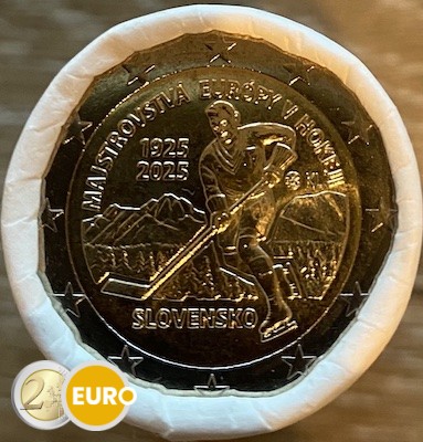 Rollo 2 euros Eslovaquia 2025 - Hockey sobre hielo