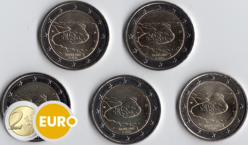 2 euros Alemania 2025 - ADFGJ Sarre UNC